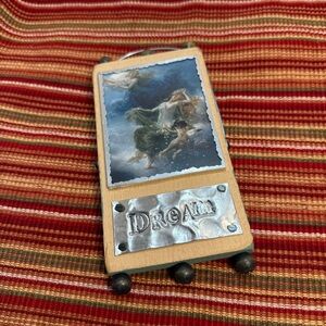 Dream Art Plaque w/ Wooden/Metal Accents by Resourceful Heart Shoestring Gallery